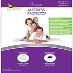 Four Seasons Essentials Futon Full (54''x 75'') Waterproof Mattress Protector - Fitted Sheet Style - Hypoallergenic Premium Quality Cover Protects Against Dust, White,(FSE-MP-FUTON)