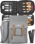 Chef Knife Bag Vintage Backpack | 30+ Pockets for Knives & Kitchen Utensils Tools | Large Pockets for Tablets & Notebooks | Great for Executive Chefs & Culinary Students