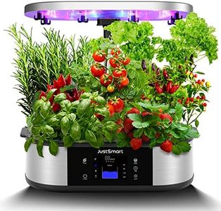 Litake 12 Pods Smart Hydroponics Growing System Indoor Garden with 3 Planting Modes, Up to 30", 120 LED Light, Fixed hook, Automatic Timer, Silent Pump System for Home Kitchen Gardening, GS1 Lite