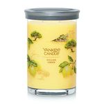 Yankee Candle Sicilian Lemon Scented, Signature 20oz Large Tumbler 2-Wick Candle, Over 60 Hours of Burn Time