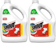 Shout Triple-Acting Laundry Stain Remover Spray, Clings, Penetrates, and Lifts Tough Stains, 3.8L (Pack of 2)