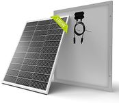 Newpowa 100W Watt Solar Panel 12V Volt Monocrystalline High Efficiency Module for RV Marine Boat Trailer Off Grid System Charging