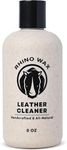 Rhino Wax - Leather Cleaner (8 oz) - Premium Leather Cleaner for Furniture, Handbags, Shoes, Boot and Car Seat Cleaner - Apply Before Using Leather Oil or Conditioner - 100% Natural