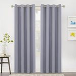 MYSKY HOME Blackout Curtains - Set of 2 Curtain Panels Grommet Thermal Insulated Room Darkening Bedroom and Living Room Curtains