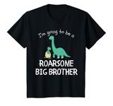 Youth I'm Going To Be A Roarsome Big Brother Dinosaur New Baby T-Shirt