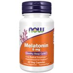 Now Foods Melatonin 5 Mg Healthy Sleep Cycle Capsules - 60 Veg Capsules