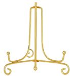 Artnery Metal Display Stand, Iron Easel Plate Display Photo Holder Stand, Displays Picture Frames, Cookbooks, Decorative Plates, Tablets and Art (Gold 10 inch)