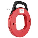 Yaetek 200 Foot Reach, Spring-Steel Fish Tape Reel, with High Impact Case, for Electric or Communication Wire Puller ATE Tools