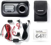 Nextbase 522GW Dash Cam, Hard Wiring Kit, Class 10 U3 64GB SD Card & Case included- Full 1440p/30fps HD In Car Camera- Wifi Bluetooth GPS- Alexa & Polarising Filter Built-in- Emergency SOS Response