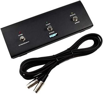 HQRP 3-Button Guitar Amp Footswitch compatible with Peavey 03572680 Replacement fits JSX Head/JSX 212 Combo / 3120 Head/Triple XXX/Triple XXX 212 COMBO/Triple XXX II amps