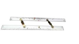 Navigation Parallel Ruler -21 Inches Navigation Parallel Ruler/Bar (White Transparent)