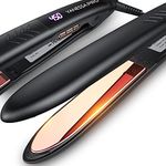 Christmas Gifts for Women, VANESSA PRO 100% Pure Titanium Flat Iron Hair Straightener for Effortless Achieve Curls & Straighten Look, Dual Voltage Flat Iron - 1 Inch