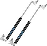 15 inch Gas Struts 22.5lb/100N Gas Prop Spring Shock with L Mounts for Light Duty Cabinet Door Lid Tool Toy Storage Box Truck Cap Topper Camper Window Lift Supports (Support Weight 17-25lbs)