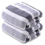 SOFTBATFY Microfiber Bath Towels, 2 Pack 70x140cm Lightweight, Absorbent, Super Fluffy and Fast Drying Towel for Travel, Vacation, Fitness and Yoga (70x140cm, Grey)