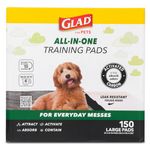 Glad for Pets Black Charcoal Puppy Pads | Puppy Potty Training Pads that Absorb & NEUTRALIZE Urine Instantly | New & Improved Quality, 150 Count, Size: 150 Count