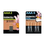 Duracell Rechargeable AAA 750mAh Batteries, Pack of 2