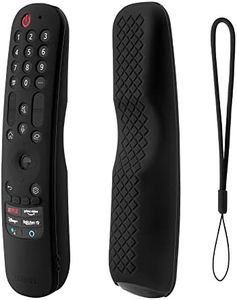 Cotbolt Silicone Case Cover Compatible with LG AN-MR21GA MR22GA MR23GA MR24GA Magic Remote Shockproof for LG Smart TV Remote 2021 2022 2023 2024 (Remote Not Included) (Black)