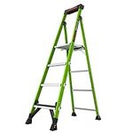 Little Giant Ladders, MightyLite 2.0, 6' Stepladder with Ground Cue, Fiberglass, Type IAA, 375 lbs Weight Rating, (15406-001), Green