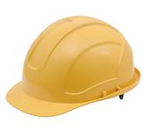 BLACK + DECKER Thermostatic Safety Helmet for Construction & Outdoor Activities | Adjustable Chin Strap & Rachet Type Adjustment | Lightweight, Comfortable & Durable Hard Hat | White | BXHP0226IN-Y