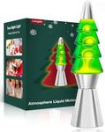 Lazzgan Christmas Tree Liquid Motion Lamp,for Mother's Day/Mom Gifts,14.5 inches Table Lamp Christmas Indoor Decorations for Adults and Kids, Mood Lighting Home Decor Lav Night Light