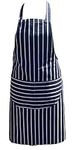 Discounted Cleaning Supplies Kitchen Chef Apron for Men & Women - Butchers Apron for Men - Men’s Apron for Cooking - Professional Chefs Apron Double Pockets – BBQ School Cooking Apron - Cotton (Blue)