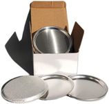 RUISHAN Aluminum Sample Pan only Suitable for RUISHAN PT Series Moisture Analyzer, Size 100mm(3.94 inch), Pack of 50.