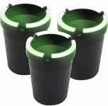 [3PCE] Home Master Ashtray Butt Bucket, Glow In The Dark, Strong And Durable, Easy To Clean 11cm x 8cm