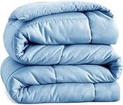 King Comforter Goose Down Alternative Microfiber Quilted Solid Comforter/Duvet Insert - Ultra Soft Hypoallergenic Bedding - Medium Warmth for All Seasons King Comforter - French Blue