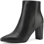 DREAM PAIRS Women's Chunky Heel Ank