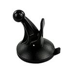 EKIND Replacement Cradle and Removable Car Windscreen Windshield Suction Cup Mount 17mm Swivel Ball GPS Holder Compatible for Garmin GPS Nuvi -Black