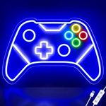 Gamer Neon Sign, Gaming Neon Sign for Gamer Room Decor, Gaming Lights for Wall Decor, Boys Bedroom and Video Game Room, USB Powered Adjust Brightness Gaming Led Sign, Gamer Gifts for Kid, Teen, Boy