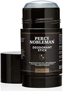 Percy Nobleman Natural Deodorant Stick for Men - Aluminium & Alcohol Free, Vegan, Signature Scent, with Aloe Vera & Witch Hazel, Non-Toxic, Paraben-Free, Long-Lasting Freshness - 75ml