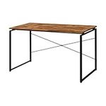 Acme Furniture Home Office Simple Style Work Writing Study, Computer Desk 47 Inches, Oak & Black