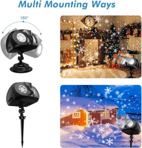 Binocular LED Snowflake Projector – Outdoor Holiday Light Display