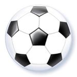 Football / Soccer Ball 22" Qualatex Bubble Balloon