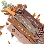 Mugdh Natural Incense Sticks (Pack of 3) - 150 Sticks | 100% Natural Ingredients | Charcoal Free | Irritation Free Smoke | Agarbatti for Mind & Soul, Subtle Luxury Fragrance (Chandan, Loban & Raal)