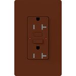 Lutron SCR-20-GFST-SI Claro 20-Amp Self-Testing Receptacle, Sienna