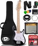 Pyle Kids Electric Guitar Starter Kit with Amplifier, 30â€ Mini Instrument w/ 10W Amp & Complete Accessories, PEGKT30