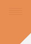 Maths Exercise Book 5mm Square A5: Squared Jotter / Grid Paper Notebook for Mathematics / School Children | 100 Pages | Orange Cover