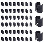 80 Pack Wire Shelving Shelf Lock Clips for 1" Post Shelvings, 40 Pairs of Shelving Sleeves Replacements for Wire Shelving System (80 Pack)