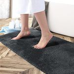 Flooring India Runner Soft Anti Slip Skid Newman Mats for Bathroom Door 2x5 Feet (Anthra) Pc 1