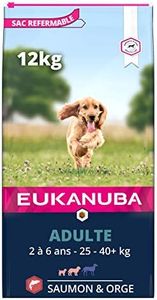 Eukanuba Chien Adulte Nourriture sèche Pour Petite et Moyenne Race Saumon&Orge 12kg