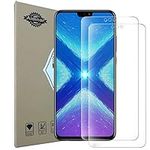 Huawei Honor 8X Screen Protector(2 Pack) CJ Sinshine 9H Hardness, Touch Compatible, Bubble Free, Anti-Fingerprint Bulletproof Screen Protector for Huawei Honor 8X(Transparent)