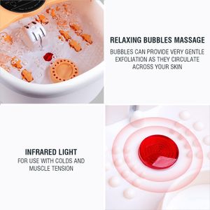 Hangsun Large Foot Spa Massager – Heated Bath with Bubbles