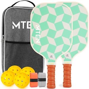 Pickleball Paddles, Pickleball Paddles Set of 2, USAPA Approved Pickleball Set, Lightweight Rackets, 2 Paddle, 1 Pack, 4 Balls, 1 Bag, 2 Grip Tapes, Pickle Ball Paddle for Lovely