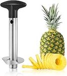 Pineapple Slicer Corer Pineapple Cutter Peeler Corer Heavy Duty Slicer Diced Stainless Steel Fruit Corer Rings Cutting Wedge Knife for Pineapple Rings Cutter Fruit Carving Tools