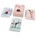 Myga Affirmation Yoga Pose Cards - 70 Exercise Cards for Yoga, Fitness & Sequencing - Mini Yoga Cards with Sanskrit Names for Beginners to Advanced Yogis - Compact Size for Home, Gym, Travel