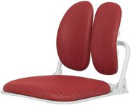 Duorest 【Dual-Backrests】 Ergonomic Floor Chair with Back Support - Meditation Chair, Floor Gaming Chair, Reading Chair, Floor Chairs for Adults, Foldable Chair (Red)