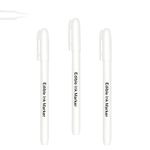 3pcs White Food Coloring Markers, Edible Pen with Upgraded Smooth Tip, Food Grade Gourmet Writer for Decorating,Painting,Drawing, Baking,Fondant,Cake,Cookie,Frosting By Preatoc