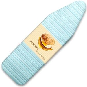 BNDX 18"x49" Ironing Board Cover for Mom – Green Stripes, Thick Padding with Bongee Cord & Dual Buckles, Stain & Scorch Resistant, Easy Installation